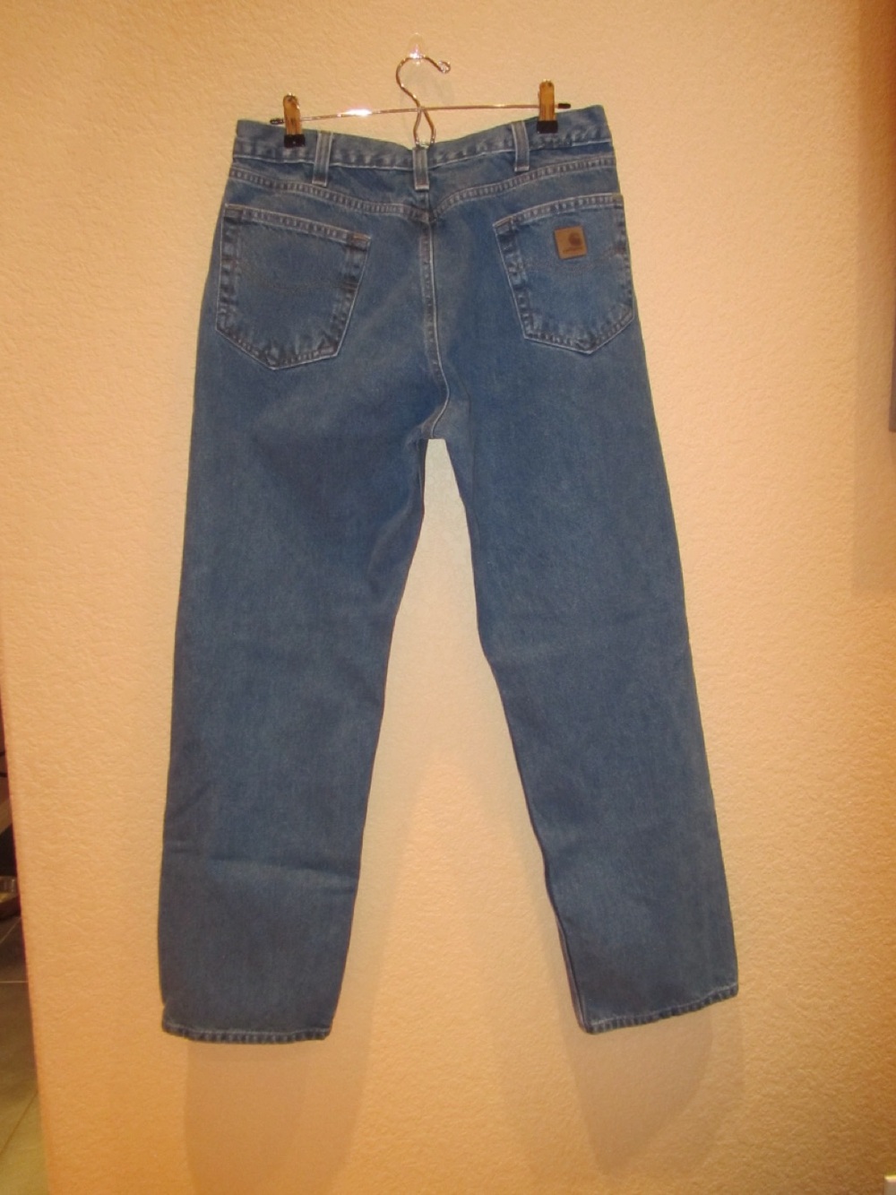 Carhartt Men's Medium Blue Relaxed Fit Jeans, 36x32
